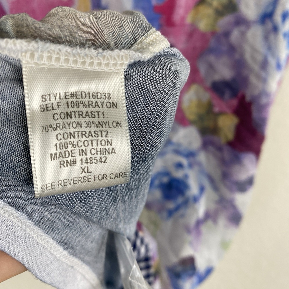Aratta Silent Journey Gingham Tee - XL - Picture 6 of 6